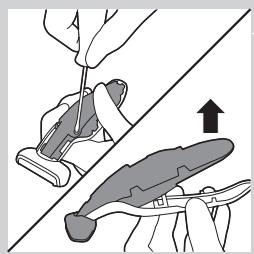 PHILIPS BG 2036 - Removing the rechargeable battery - 3