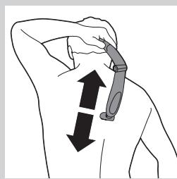 PHILIPS BG 2036 - Cortar com o acessario para cortar os pêlos das costas (apenas nos modelos BG2036/BG2038) - 3