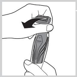 PHILIPS BG 2036 - Cortar com o acessario para cortar os pêlos das costas (apenas nos modelos BG2036/BG2038) - 5