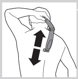 PHILIPS BG 2036 - Shaving with the back shaving attachment (BG2036/BG2038 only) - 3