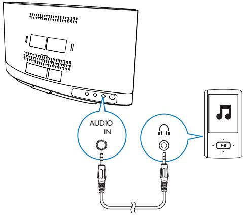PHILIPS DCM2260 - Écoute de la musique à partir d'un périphérique externe - 1