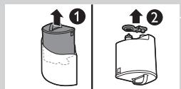 PHILIPS EX-PERFECTCARE PURE GC7635 - Before first use - Placing the ANTI-CALC cartridge - 3