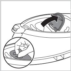 PHILIPS EX-PERFECTCARE PURE GC7635 - Antes de utiliser por primera vez: Colocacion del cartucho ANTICAL - 2