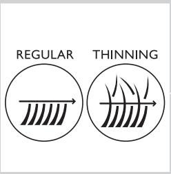PHILIPS QC-5130 - Clipping with the thinning comb (THINNING) - 1