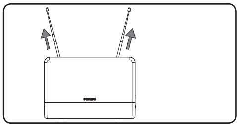 PHILIPS SDV6222/12 - Pour une réception VHF/FM - 1