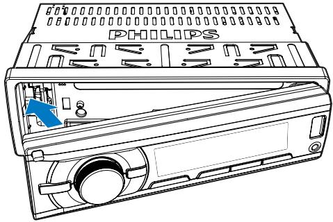PHILIPS CE133 - Fixation du panneau avant - 2