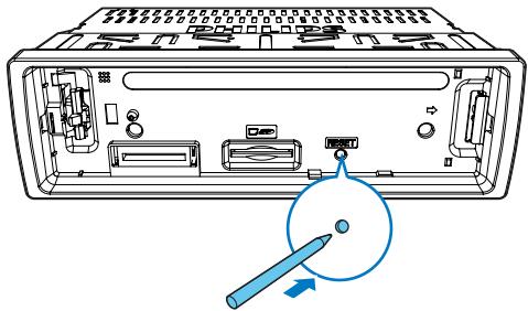 PHILIPS CE133 - Réinitialisation du système - 1