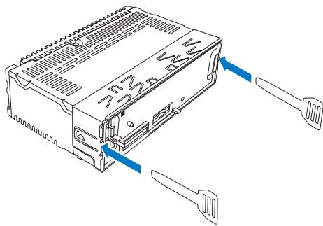 PHILIPS CE133 - Fixation dans le tableau de bord - 2