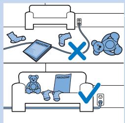 PHILIPS FC8820/01 SMARTPRO ACTIVE - Preparación de la habitación para un ciclo de limpieza - 1