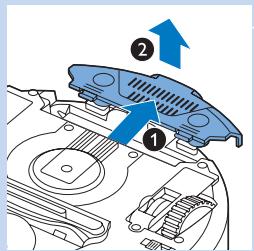 PHILIPS FC8820/01 SMARTPRO ACTIVE - Insertion de la batterie rechargeable dans le robot - 2