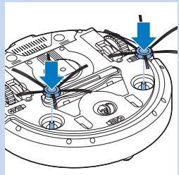 PHILIPS FC8820/01 SMARTPRO ACTIVE - Mounting the side brushes - 1