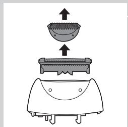 PHILIPS SATIN PERFECT HP6581 - Cleaning the shaving head and the comb - 1