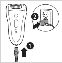 PHILIPS SATIN PERFECT HP6581 - Opladen - 1