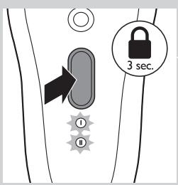 PHILIPS SATIN PERFECT HP6581 - Bloqueio de viagem - 1