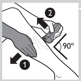 PHILIPS SATIN PERFECT HP6581 - Epilazione delle gambe tramite l'epilatore - 5