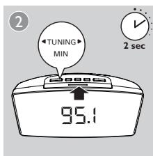 PHILIPS AJ 3400 - Réglage des stations de radio FM - 3