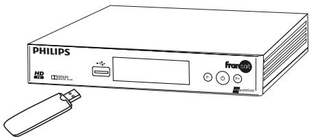 PHILIPS DSR3331F CONNECT - Raccorder un périphérique de stockage USB - 1