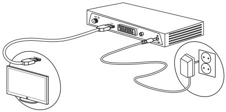 PHILIPS DSR3331F CONNECT - Raccorder un téléviseur équipé d'une prise HDMI - 2