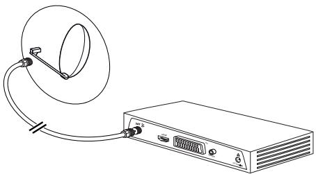 PHILIPS DSR3331F CONNECT - Raccorder l'antenne satellite - 1