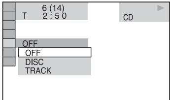 SONY CMT-WS2D - Press  or  repeatedly to select "REPEAT", then press ENTER. - 1