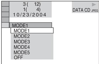 SONY CMT-WS2D - Selecting an effect for image files in the slide show (JPEG only) - 1