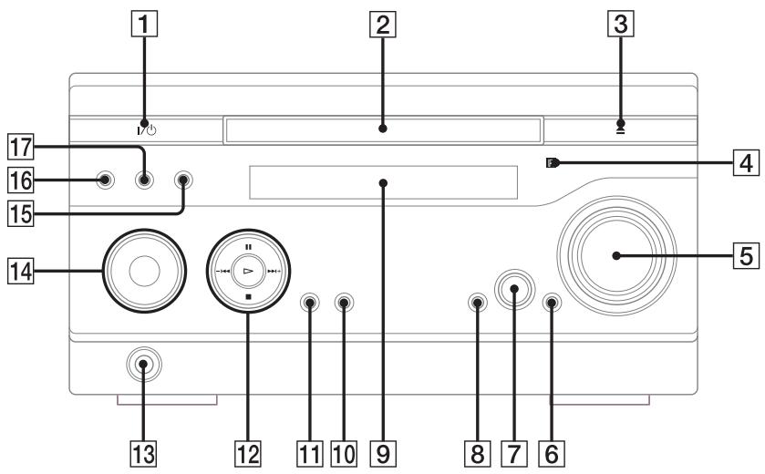 SONY CMT-WS2D - BUTTON DESCRIPTIONS - 1