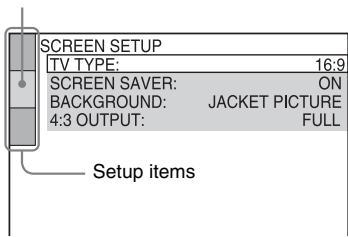 SONY CMT-WS2D - Press  or  repeatedly to select the setup item from the displayed list, then press ENTER. - 1