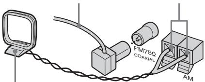 SONY CMT-WS2D - Connect the FM and AM antennas. - 2