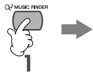 SONY CVP305 - Appel des configurations ideales pour chaque morceau - Music Finder (Chercheur de morceaux) - 2