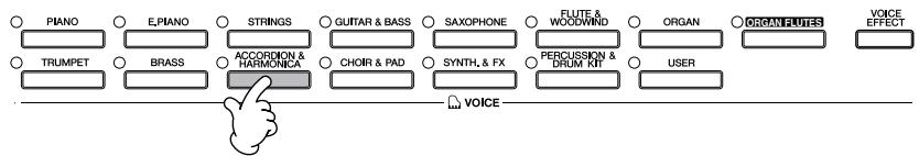 SONY CVP305 - Reproduction simultanée de deux voix (parties Right 1 et 2) - 2