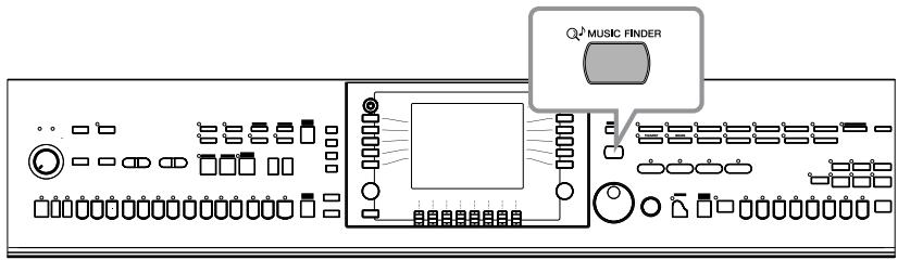 SONY CVP305 - Appel des configurations ideales pour chaque morceau - Music Finder (Chercheur de morceaux) - 1