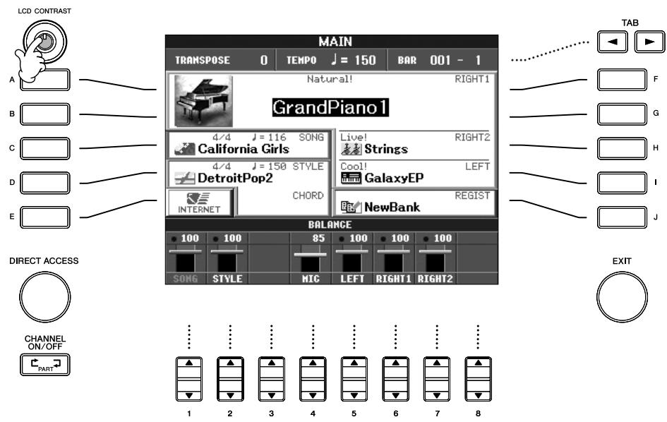 SONY CVP305 - Réglage du contraste de l'écran - 1