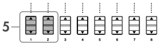 SONY CVP305 - Appuyez sur la touche [A] pour selectionner « 1 INITIAL TOUCH » (1 Toucher initial). - 3