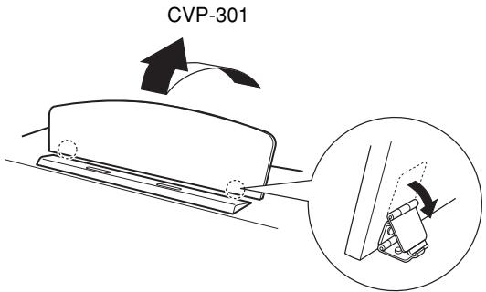 SONY CVP305 - Pour dresser le pupitre : - 2