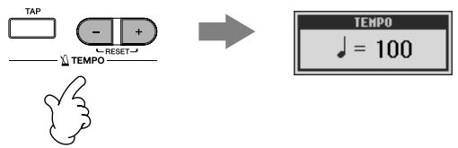 SONY CVP305 - Réglage du tempo du métronome - 1