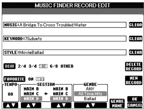 SONY CVP305 - Edition des enregistrements - 1