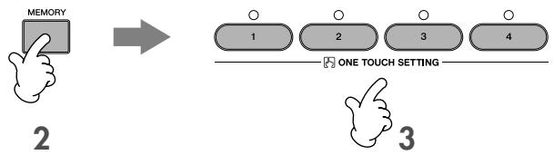 SONY CVP305 - - Mémorisation des réglages du panneau dans OTS - 1