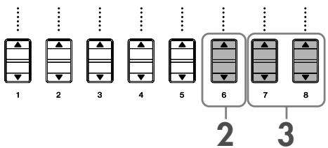 SONY CVP305 - Appuyez sur la touche [6▲▼] pour sélectionner la note fondamentale. - 2