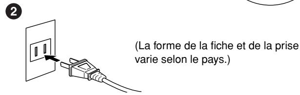 SONY CVP305 - Connexion du cable d'alimentation - 2