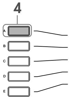 SONY CVP305 - Appuyez sur la touche [A] pour selectionner « 1 INITIAL TOUCH » (1 Toucher initial). - 1