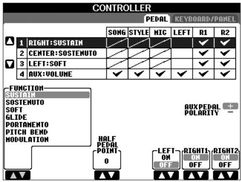 SONY CVP305 - Appuyez sur la touche [D] pour selectionner la catégorie CONTROLLER (Contrôleur). - 3
