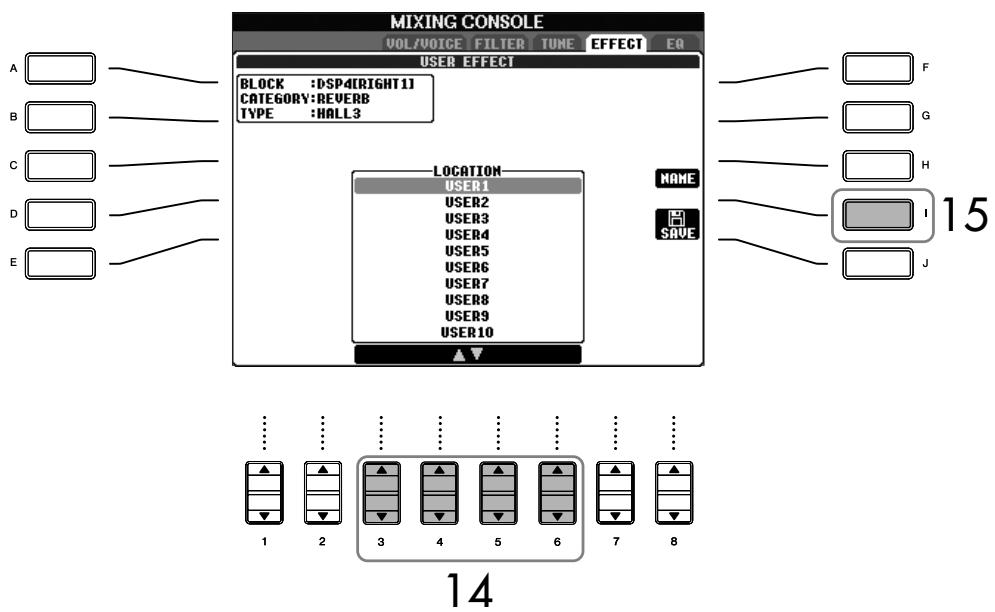 SONY CVP305 - ■ Sélection d'un type d'effet - 9