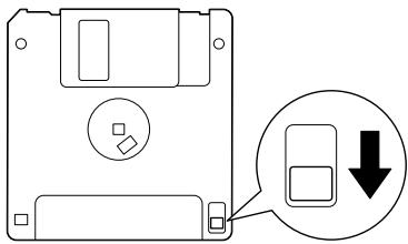 SONY CVP305 - Protection des données (onglet de protection en écriture): - 1