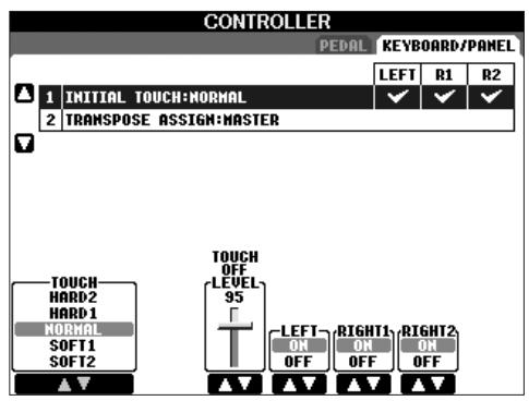 SONY CVP305 - Réglage de la sensibilité au toucher du clavier - 1