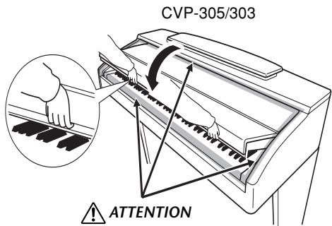 SONY CVP305 - Fermetre du protège-clavier - 1