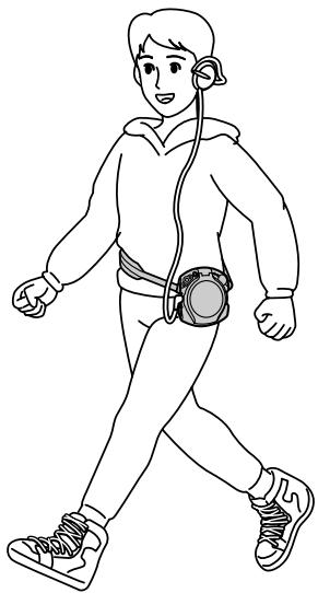 SONY D-7WD - Uso del cinturón de transporte (D-EG3 y D-EG7) - 1