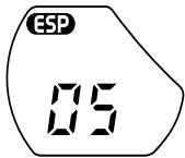 SONY D-7WD - Pulse ESP para que aparezca "ESP". - 1