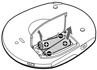 SONY D-CJ506CK - To remove the dry batteries - 1