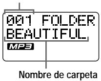 SONY D-CS901 - Para seleccionar una carpeta - 1