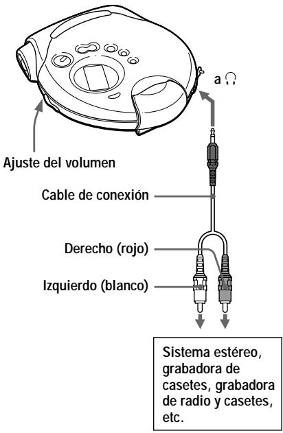 SONY D-CS901 - Conexión de un sistema estéreo - 1